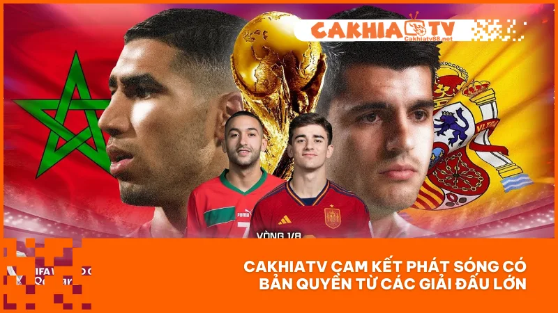 CakhiaTV88 | Trang Web Trực Tiếp Link Full HD, Không Quảng Cáo, Không Gián Đoạn 8 CakhiaTV cam kết phát sóng có bản quyền từ các giải đấu lớn